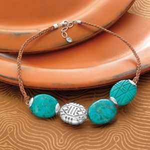 Silpada Turks & Caicos Turquoise & Silver Necklace RETIRED